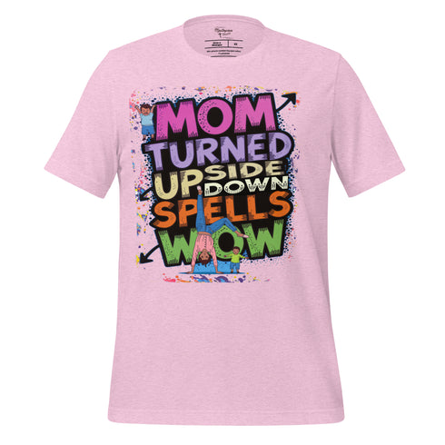 Mom Turned Upside Down Spells WOW Christian Bible Verse T-Shirt